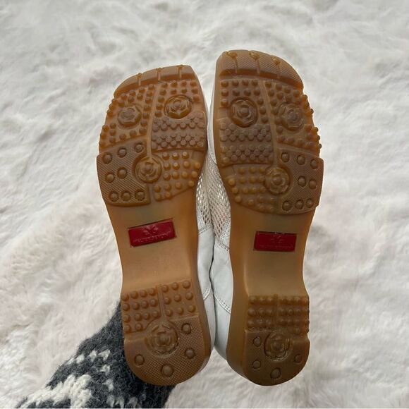 Linea Stretch by Walter Genuin Slip On Golf Shoes White Made in Italy womens 8 - Picture 2 of 9